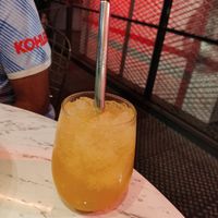 Mango sparkling drink at Vegan Amore 蔬慕 in Taipei