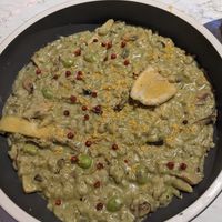 Risotto with edamame at Vegan Amore 蔬慕 in Taipei