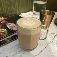 Sea salt caramel oat milk latte   at Vegan Amore 蔬慕 in Taipei