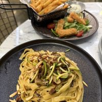 Chili oil pasta  at Vegan Amore 蔬慕 in Taipei
