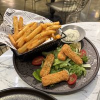 Fish and chips  at Vegan Amore 蔬慕 in Taipei
