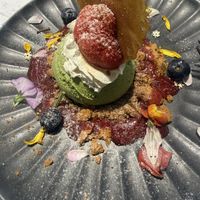 Strawberry matcha tiramisu   at Vegan Amore 蔬慕 in Taipei