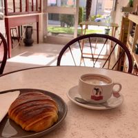 Very nice, sweet, portuguese croissant  at Belo Farelo in Porto