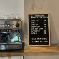 Coffee  at La Consciente in Barcelona
