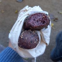 baguette (yes, it's purple inside) at La Consciente in Barcelona