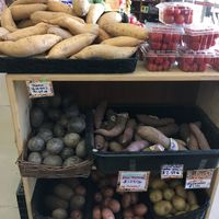 Many kinds of potatoes! at Mandela Food Cooperative in Oakland