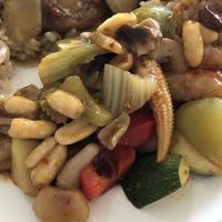 Veggie kungpao prawns  at Nature Vegetarian Restaurant in Oakland