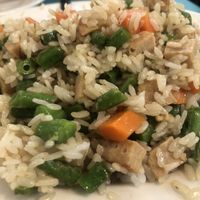 Chicken fried rice (without corn)  at Nature Vegetarian Restaurant in Oakland