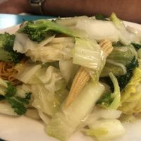 Chow mein (without mushrooms)  at Nature Vegetarian Restaurant in Oakland