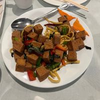 Salt and pepper tofu at Nature Vegetarian Restaurant in Oakland