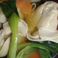 Wonton soup at Nature Vegetarian Restaurant in Oakland