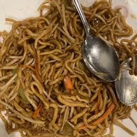 Chicken chow mein (mock meat )  at Nature Vegetarian Restaurant in Oakland