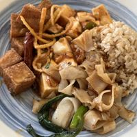 Salt & Pepper Tofu, Mapo Tofu, and Chinese Broccoli Chow Fun 🥰  at Nature Vegetarian Restaurant in Oakland