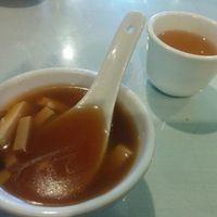 Soup & tea. at Nature Vegetarian Restaurant in Oakland