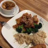 Sesame Vege Chicken at Nature Vegetarian Restaurant in Oakland