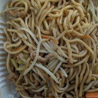 Pork Chow Mein. at Nature Vegetarian Restaurant in Oakland