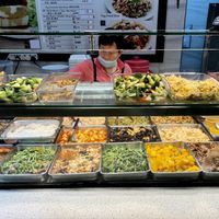 The buffet case  at SIN - Ding Shang Vegetarian 鼎上- T2 in East Singapore