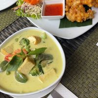 Green Curry mit Tofu  at Coco Palm Beach Resort in Koh Samui