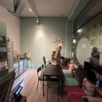 Some seating available   at Peace kitchen in Helsinki