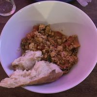 Tofu scramble  at SHPANA in Tbilisi