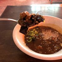 Spicy sour soup  at SHPANA in Tbilisi