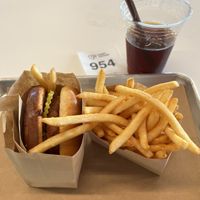 Hot N' Crispy Chik'n burger combo    at Hart House - Sepulveda in Los Angeles