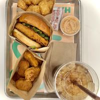 Deluxe Crispy Chick’n Sandwich, Nuggets and Crispy Tots  at Hart House - Sepulveda in Los Angeles