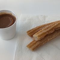 Churros and apple dip at El Churro in New York City