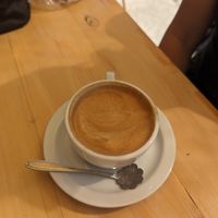 Oat milk coffee at The Little Spoon in Panajachel