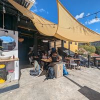 Outdoor seating at The Little Spoon in Panajachel