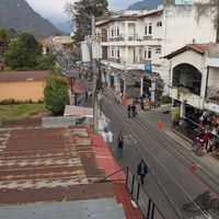 View from the rooftop area at The Little Spoon in Panajachel