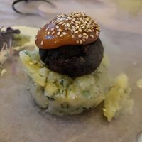 Kartoffelsalat mit Pflaumen-Feigen-Senf  at Heaven's Kitchen in Stuttgart