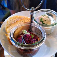 Olive and cashew spread at Heaven's Kitchen in Stuttgart