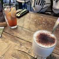 Lemonade and chai latte   at Heaven's Kitchen in Stuttgart