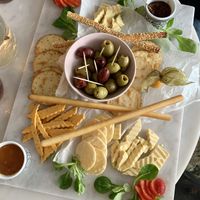 Cheese & crackers board  at Pink Lettuce in Chester
