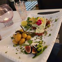 "Salmon" and potatoes GF  at Pink Lettuce in Chester