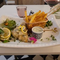 Posh "Fish" and chips at Pink Lettuce in Chester