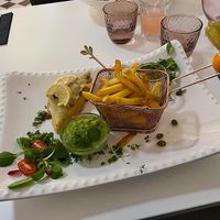 Tofish and chips at Pink Lettuce in Chester