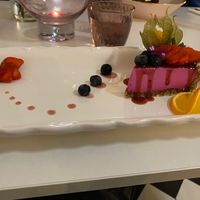 Dragon fruit cheesecake at Pink Lettuce in Chester