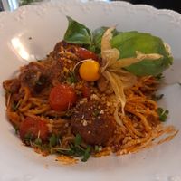 Spaghetti bolognese  at Pink Lettuce in Chester