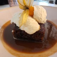 Sticky toffee pudding  at Pink Lettuce in Chester