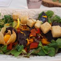 Power salad with tofu - delicious! at Pink Lettuce in Chester