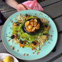 oyster mushrooms with caviar at Pink Lettuce in Chester