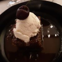 Sticky toffee pudding at Pink Lettuce in Chester
