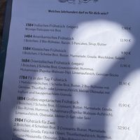 Menu  at Blumen Café 1884 in Schweich