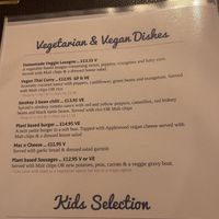 Menu  at The Malt Shovel in Scunthorpe