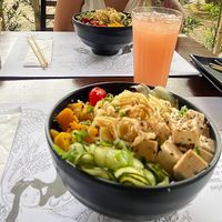 Poke bowl.  at We Can Veg It Asia in Campinas