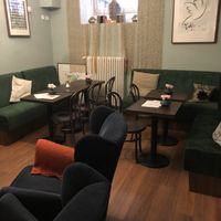 Inside  at Liberica Cafe in Prague