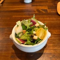 Salad with local veges at Cafe Banmari in Mishima