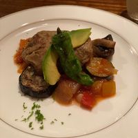 Seitan steak at Cafe Banmari in Mishima